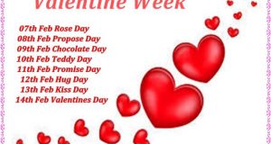 Valentine week, Date of valentine week, valentine week list, valentine week list 2018, Full valentine week calendar dates schedule, Love week, Feb romantic week