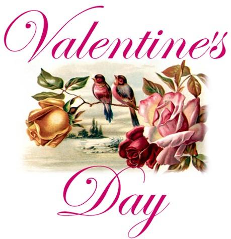 Happy Valentines Day 2022 Clip Art With Lovebirds