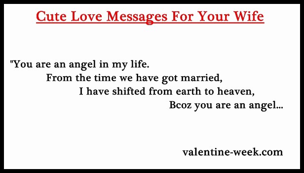 Get short love messages and sms for your wife, Cute love sms messages for wife, Sweet love msg & sms to impress wife, best romantic love messages & sms for wife